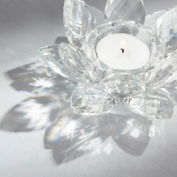 Hot Sale ๐ฏ Dorma Dorma Glass Lotus Tealight Holder โ๏ธ - Image 2