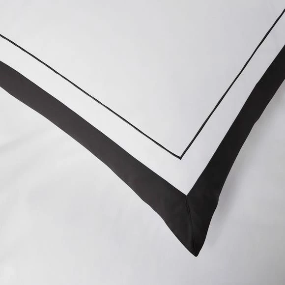 Coupon ❤️ Dorma Purity Dorma Purity Kington Black Standard Pillowcase Pair 🎉 - Image 2
