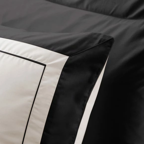 Coupon ❤️ Dorma Purity Dorma Purity Kington Black Standard Pillowcase Pair 🎉 - Image 3