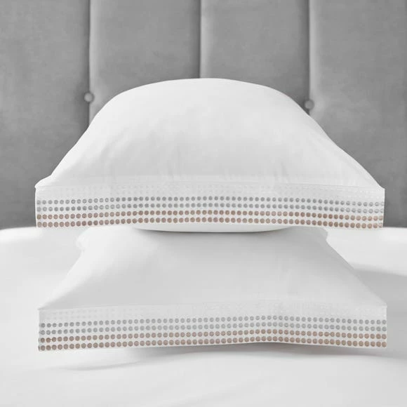 Hot Sale โ๏ธ Dorma Purity Dorma Purity Chesten 300 Thread Count Cotton Sateen Pillowcase Pair ๐งจ - Image 2