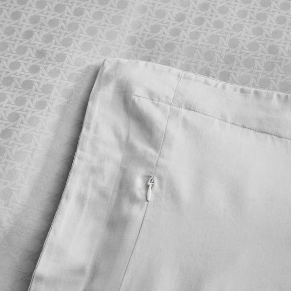 Best Pirce ๐ Dorma Purity Dorma Purity Marlia Silver Cotton Jacquard Duvet Cover and Pillowcase Set ๐ - Image 6