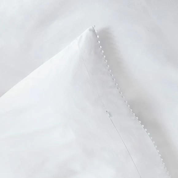 Promo ❤️ Dorma Purity Dorma Purity Nimes 300 Thread Count Cotton Sateen Oxford Pillowcase Pair 🥰 - Image 4