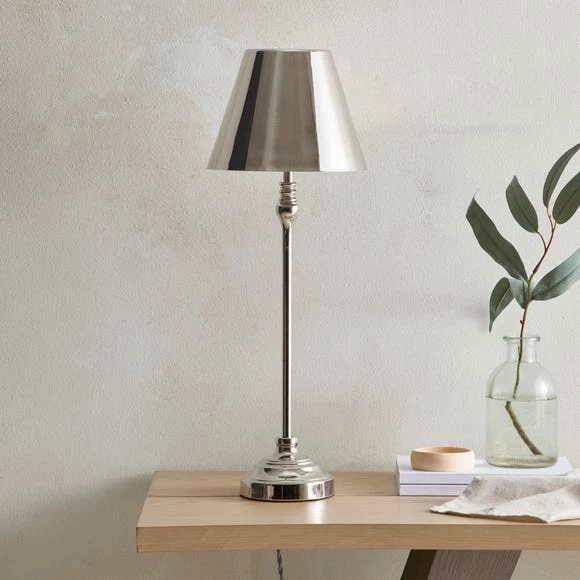 Buy ๐ Dorma Dorma Bedford Table Lamp Polished Nickel โจ - Image 2