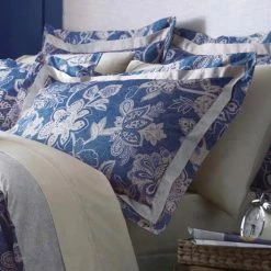 Hot Sale 👍 Dorma Dorma Samira Blue Oxford Pillowcase 🥰