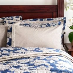 Best Sale 😀 Dorma Dorma Samira Blue Cuffed Pillowcase ✔️