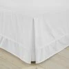 Cheap 😍 Dorma Dorma 500 Thread Count 100% Cotton Satin Plain White Valance 🎉