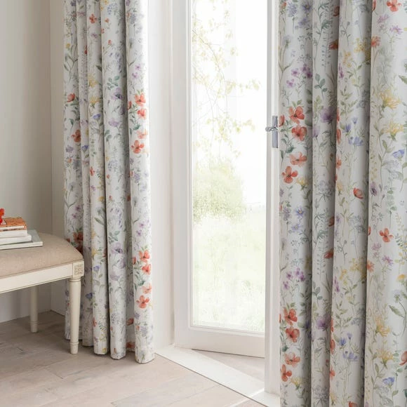 Deals ๐งจ Dorma Dorma Wildflower Blackout Pencil Pleat Curtains ๐ - Image 2