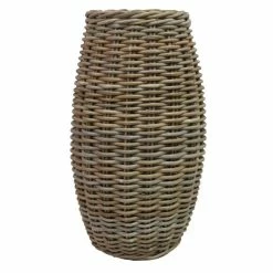 Promo 🛒 Dorma Dorma Grey Kobo Wicker Vase 🎁