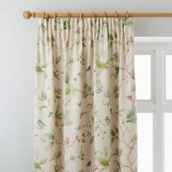 Best Pirce 😀 Dorma Dorma Woodland Birds Natural Pencil Pleat Curtains ✔️