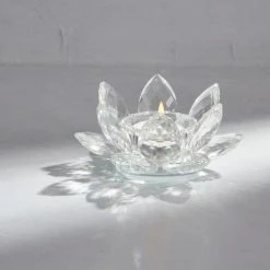 Hot Sale 💯 Dorma Dorma Glass Lotus Tealight Holder ✔️