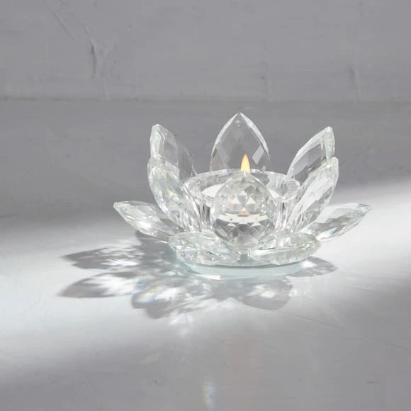 Hot Sale ๐ฏ Dorma Dorma Glass Lotus Tealight Holder โ๏ธ