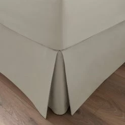 Coupon 😀 Dorma Dorma 300 Thread Count 100% Cotton Sateen Plain Cream Pleated Valance ⌛