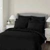 Hot Sale 🌟 Dorma Dorma 300 Thread Count 100% Cotton Sateen Plain Black Duvet Cover 🛒
