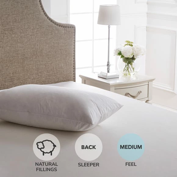 Wholesale ⌛ Dorma Dorma Luxurious White Goose Down Medium-Support Pillow 👏