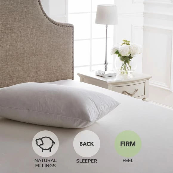 Outlet 🎉 Dorma Dorma Luxurious White Goose Down Firm-Support Pillow ✔️