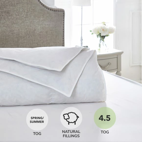 Best Pirce 😀 Dorma Dorma Luxurious White Goose Down 4.5 Tog Duvet 🔔