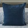Outlet 😍 Dorma Dorma Remington Cotton Velvet Blue Continental Square Pillowcase 🎉
