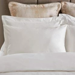 Budget 😀 Dorma Dorma 1000 Thread Count White Standard Pillowcase 🌟