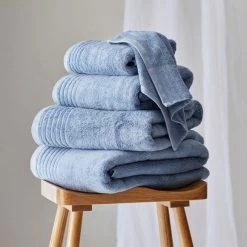 Buy ✨ Dorma Dorma Tencel Sumptuously Soft Porcelain Blue Towel 🎁