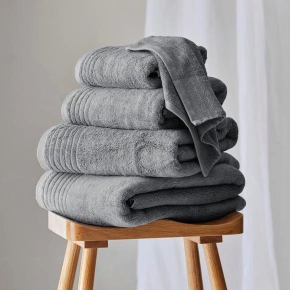 Outlet ๐ Dorma Dorma Tencel Sumptuously Soft Dove Grey Towel โ๏ธ