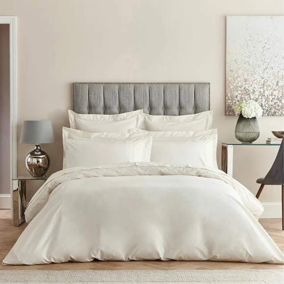 Best Pirce ๐คฉ Dorma Dorma Egyptian Cotton 400 Thread Count Percale Cream Duvet Cover ๐