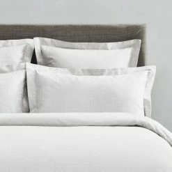 New 🧨 Dorma Purity Dorma Purity Marlia White Cotton Jacquard Continental Pillowcase 🥰