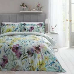 Brand new โ๏ธ Dorma Dorma Florian Reversible 100% Cotton Duvet Cover and Pillowcase Set ๐