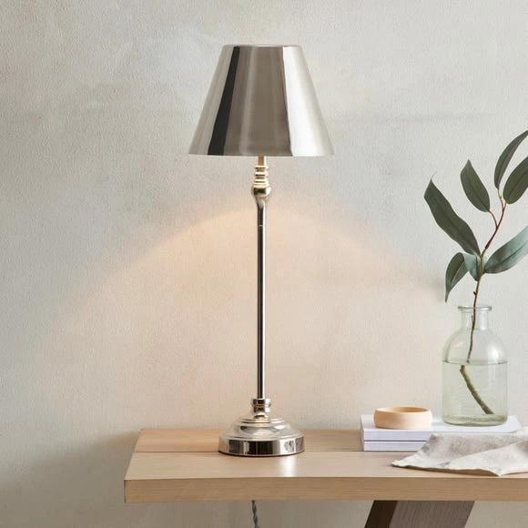 Buy ๐ Dorma Dorma Bedford Table Lamp Polished Nickel โจ