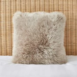 Deals ❤️ Dorma Dorma Natural Sheepskin Square Cushion 🔥