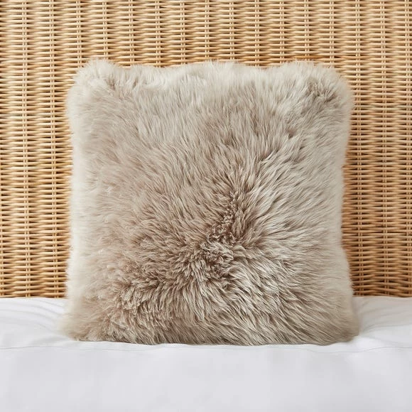 Deals โค๏ธ Dorma Dorma Natural Sheepskin Square Cushion ๐ฅ