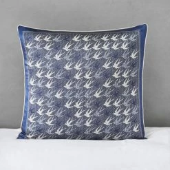 Coupon ๐ Dorma Dorma Argo Silk Swallows Navy Square Cushion ๐งจ