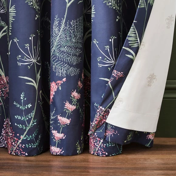 Outlet โค๏ธ Dorma Dorma Winter Garden Navy Blackout Eyelet Curtains ๐ฅ - Image 3