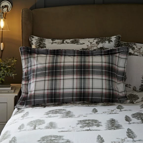 Brand new 🔔 Dorma Dorma Brodie 100% Brushed Cotton Oxford Pillowcase Pair 👍 - Image 2