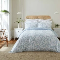 Cheapest โ Dorma Dorma Daylesford Blue 100% Cotton Duvet Cover and Pillowcase Set โญ