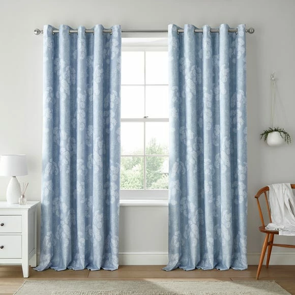 Buy 💯 Dorma Dorma Daylesford Blue Eyelet Curtains 😍 - Image 2