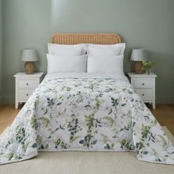 Promo 😀 Dorma Dorma Botanical Garden 100% Cotton Bedspread ❤️