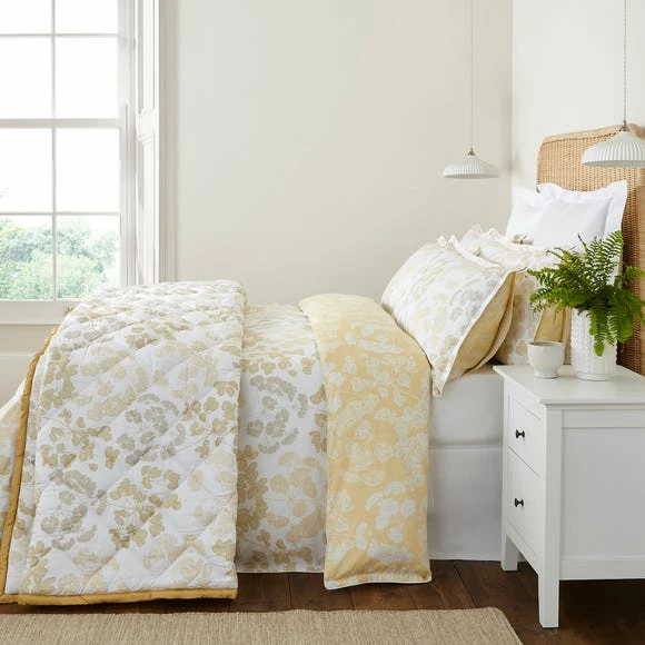 Best Sale ๐ฅ Dorma Dorma Daylesford Yellow 100% Cotton Bedspread ๐ - Image 2