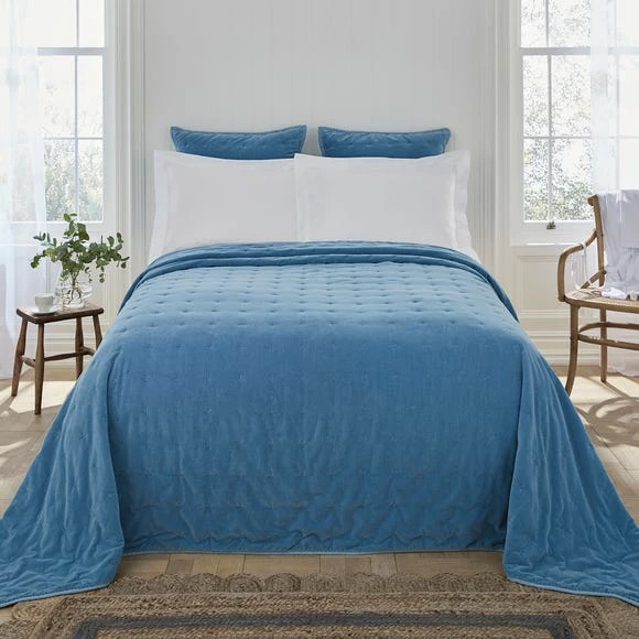 Best Sale 🤩 Dorma Dorma Adeena Blue Bedspread ✨