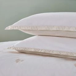 Buy ✨ Dorma Dorma Bee Embroidery 100% Cotton Oxford Pillowcase Pair ✔️
