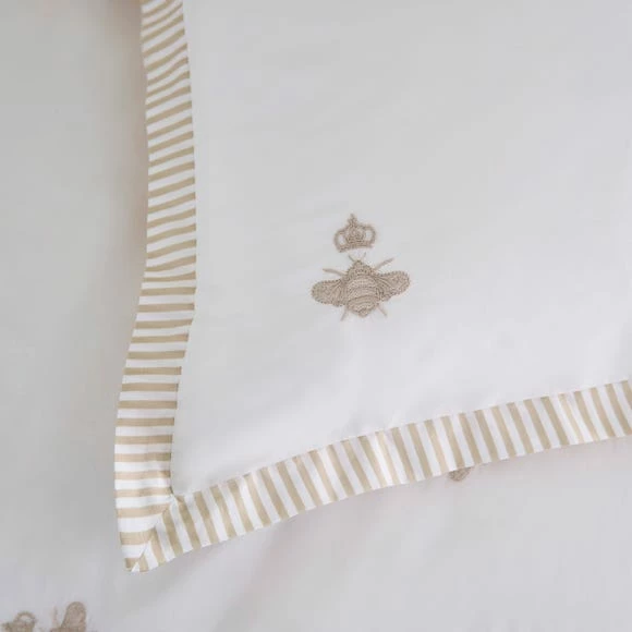 Buy โจ Dorma Dorma Bee Embroidery 100% Cotton Oxford Pillowcase Pair โ๏ธ - Image 2