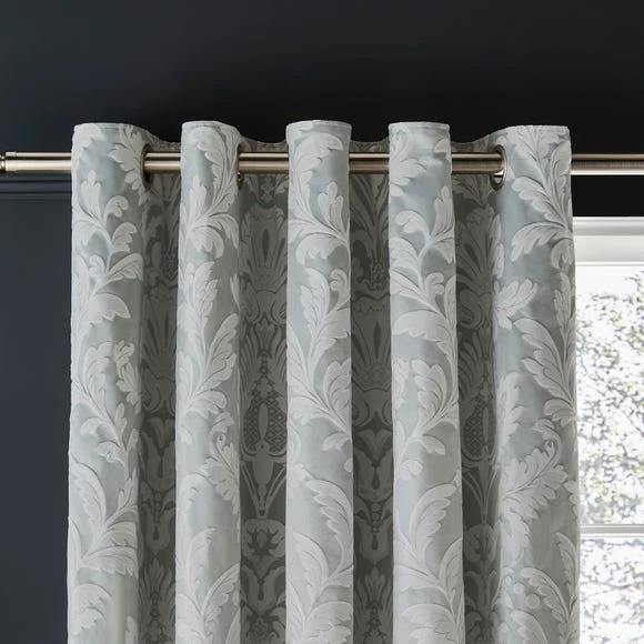Budget ๐ Dorma Dorma Florence Dusky Green Blackout Eyelet Curtains ๐งจ