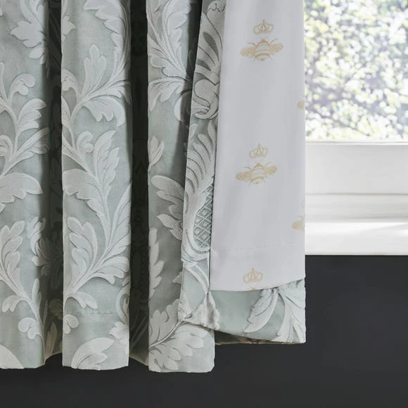 Budget ๐ Dorma Dorma Florence Dusky Green Blackout Eyelet Curtains ๐งจ - Image 3