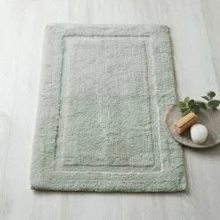 Brand new 👍 Dorma Dorma Sumptuously Soft Grey Green Bath Mat ✔️