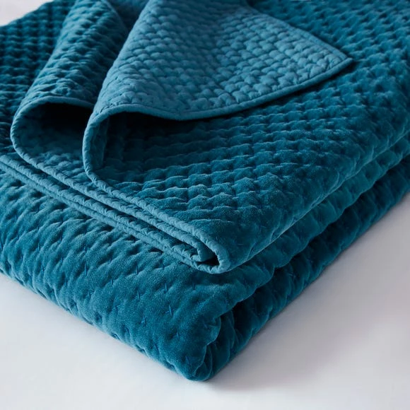 New ๐ Dorma Dorma Purity Teal Genevieve Bedspread ๐ - Image 2