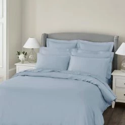 Best Pirce ✨ Dorma Dorma 300 Thread Count 100% Cotton Sateen Norfolk Blue Duvet Cover 👍