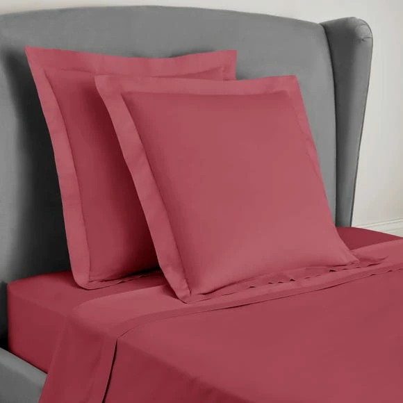 Buy 🛒 Dorma Dorma 300 Thread Count 100% Cotton Sateen Plain Continental Square Pillowcase 🔔