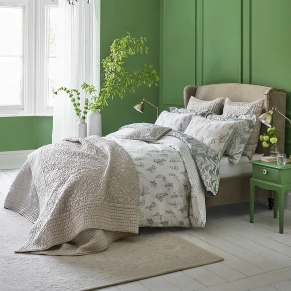 Discount 😉 Dorma Dorma Beatrice 100% Cotton Duvet Cover and Pillowcase Set 🛒 - Image 2