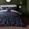 Discount 👍 Dorma Dorma Winter Garden Navy 100% Cotton Reversible Duvet Cover and Pillowcase Set 🎉
